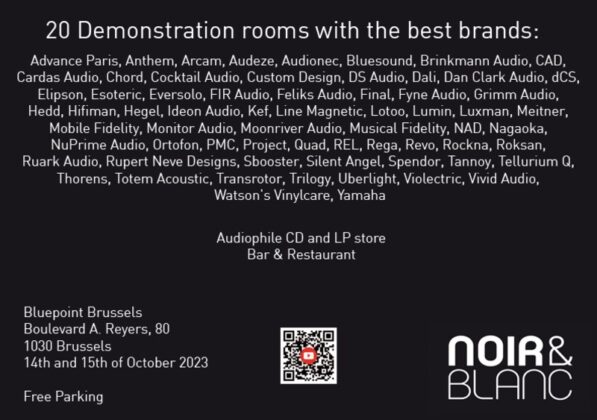 Noir & Blanc Brussels Hifi Show 2023